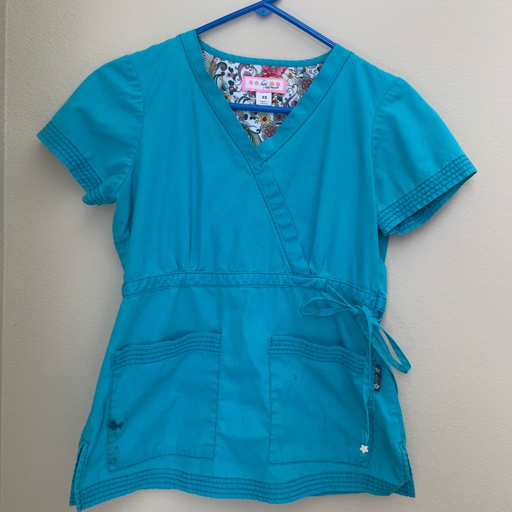 Koi scrub set in color turquoise
